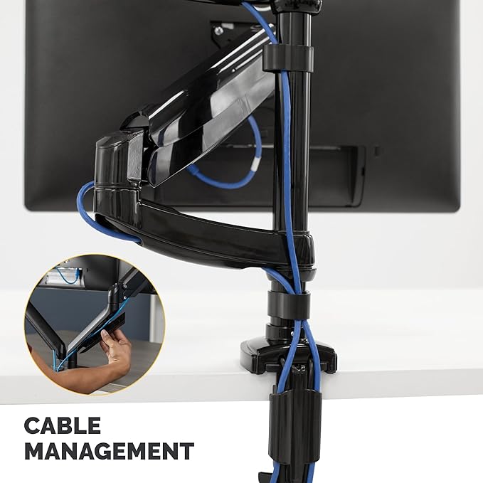 Fellowes 8043401 Platinum Series Stacked Monitor Mount, Adjustable Computer