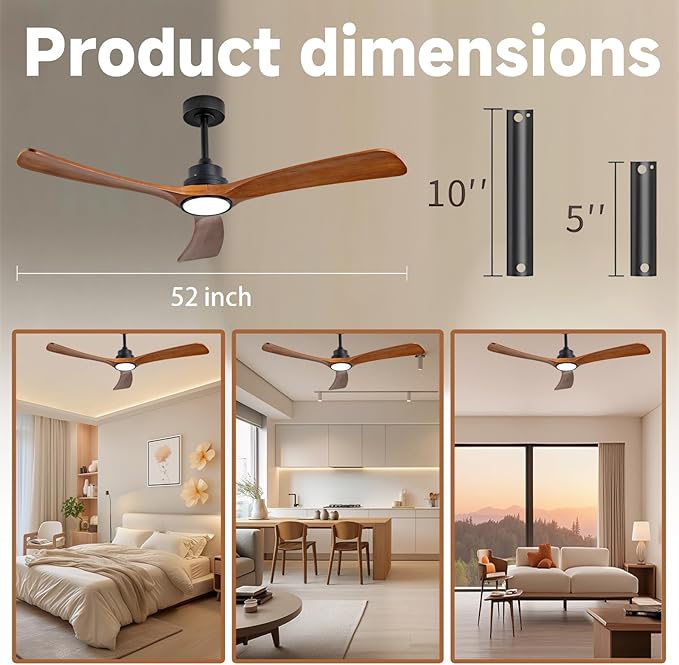 Gaizw 52 Inch Ceiling Fans