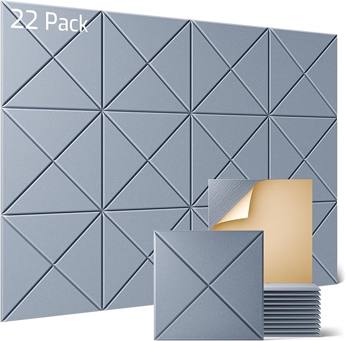 Sonicism 22 Pack X-Lined Acoustic Panels