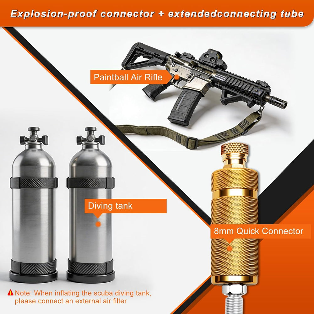 PCP Air Compressor 4500 PSI Portable for Paintball Airgun