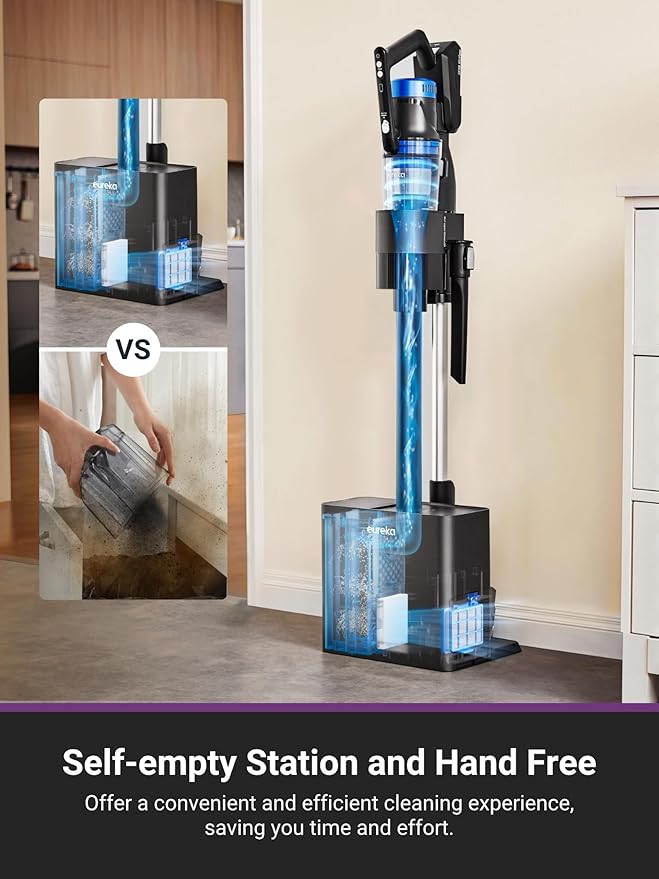 Eureka Stylus Elite NEC490BL Cordless Stick Vacuum, 350W Powerful Suction