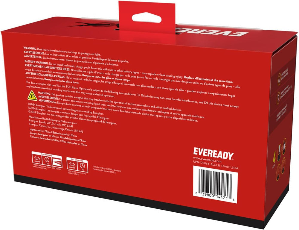 Eveready LED Camping Lantern 360 PRO (3-Pack), Super Bright Tent Lights, IPX4...