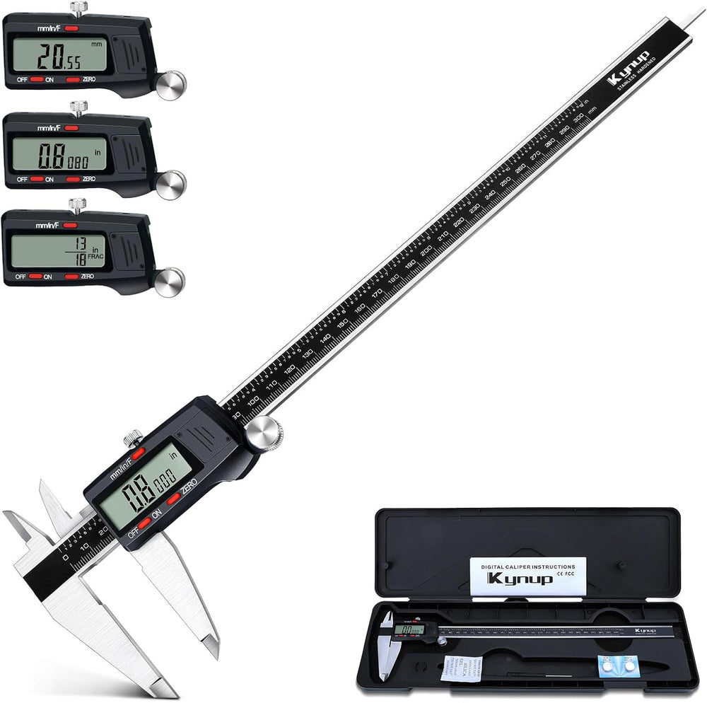 Kynup Micrometer Caliper Tool, 12Inch Digital Caliper, Vernier Caliper