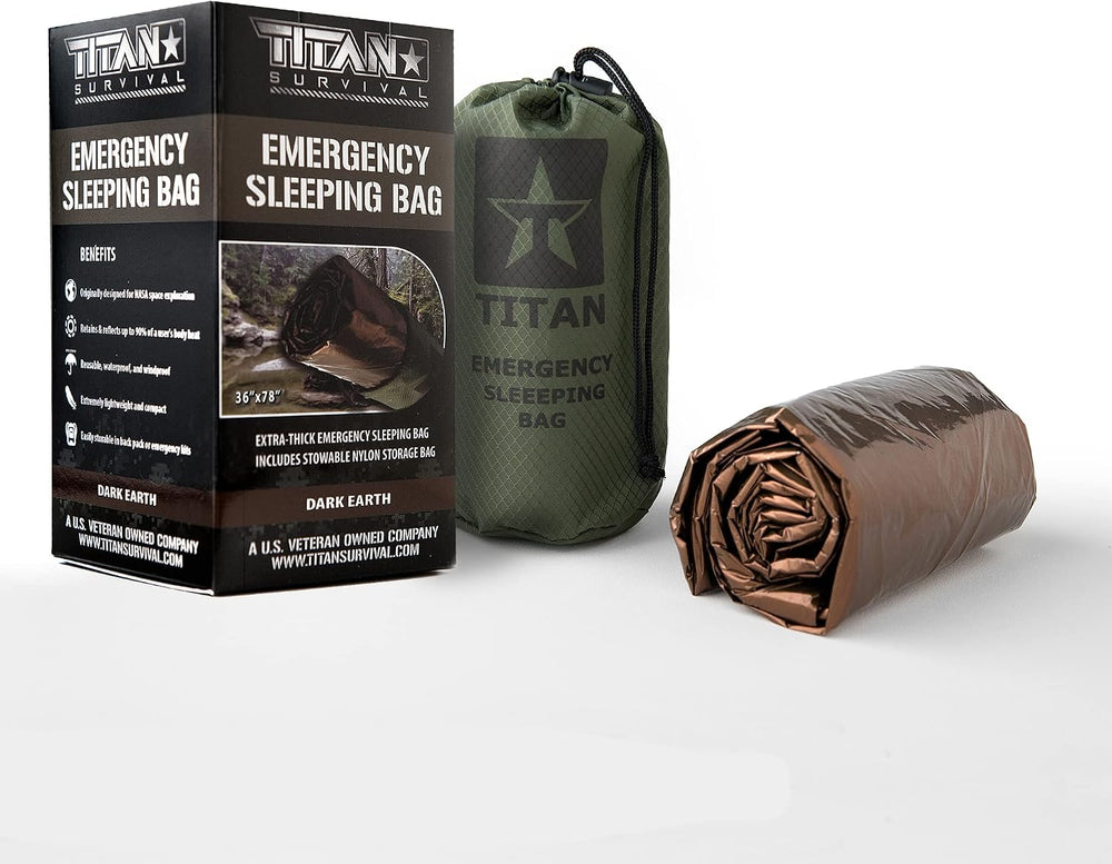 Titan Emergency Sleeping Bag Mylar - 36x78 90% Heat Retention