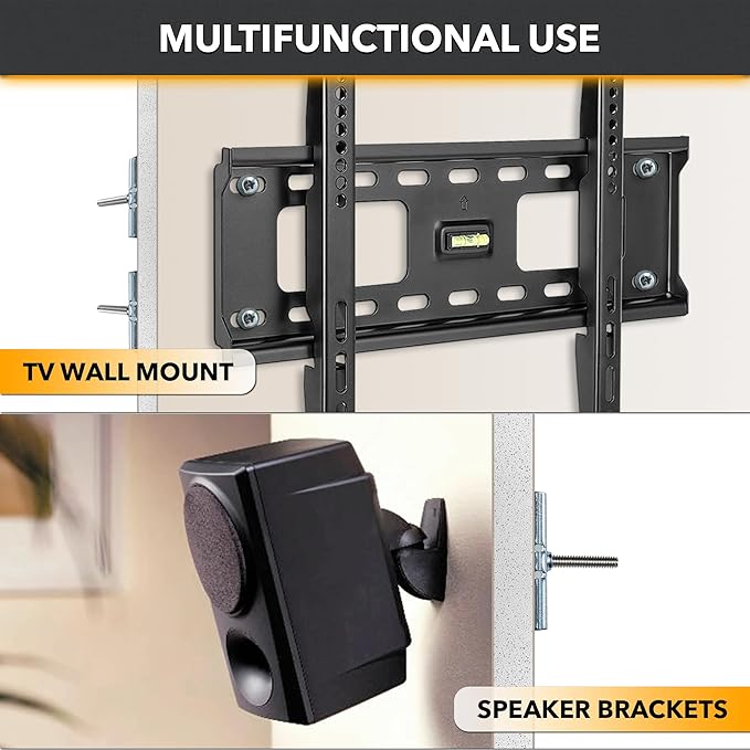 CondoMounts EDA1451 Universal Wall Mounting Anchors | Steel | NO Stud | Metal |