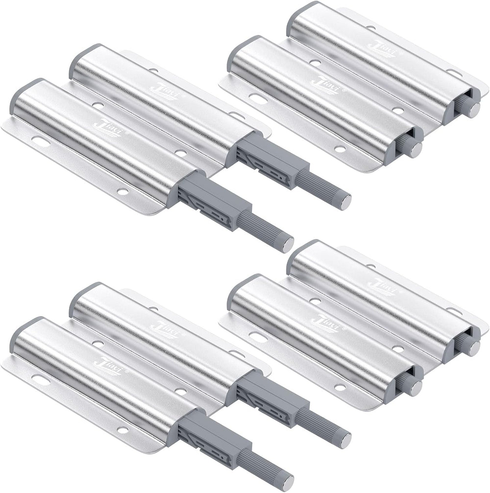 Jiayi Push Catch Metal Heavy Duty 4 Pack Double Push to Open Door Latch Touch
