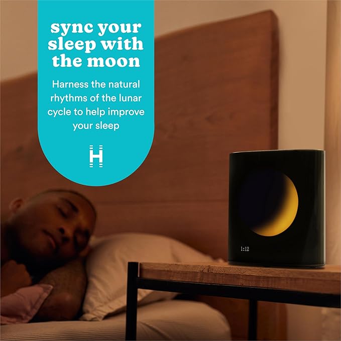 Homedics Sound Sleep Moon Dream Sound Machine and Alarm Clock, Enhance Sleep
