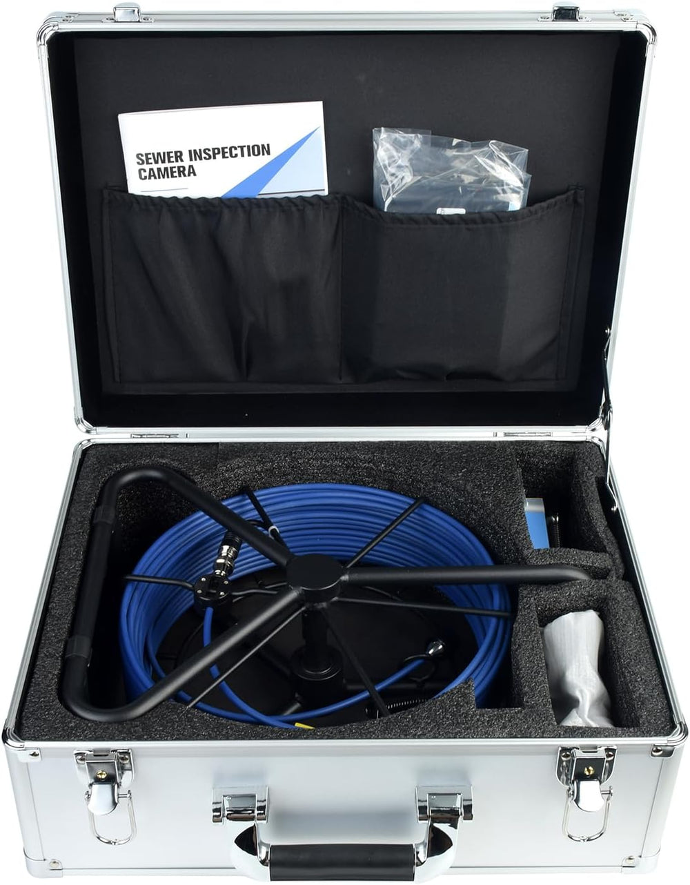 Box-Type100FT Sewer Camera 5" Screen 1080P HD Pipe Inspection Borescope