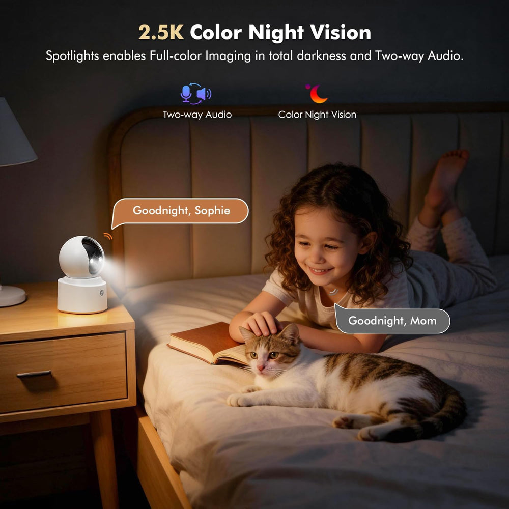 Battery Powered Indoor Camera Wireless for Home Monitoring