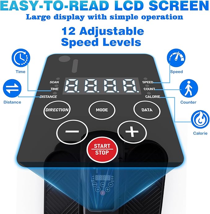 Under Desk Elliptical Machine, Electric Under-Desk Elliptical