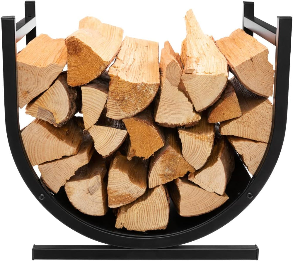 DOEWORKS Firewood Rack Small Decorative Fireside Log Rack