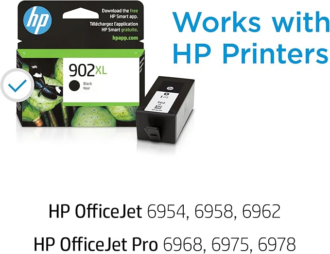 HP 902XL Black High-Yield Ink Cartridge Printers | Works