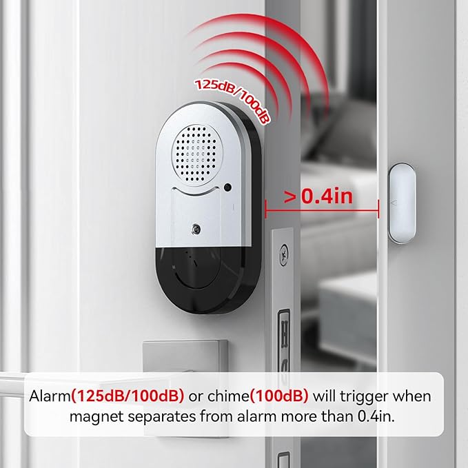 Sanjie Door Alarms When Opened, Door Window Alarm Sensors (10 Pack)