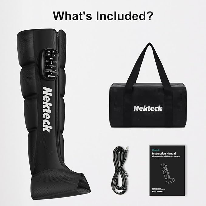 Nekteck Cordless Leg Compression Massager, FSA Eligible Massage Tools