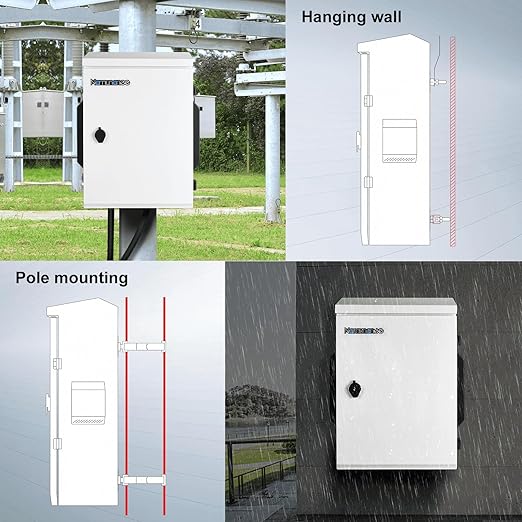 Outdoor Electrical Box, Cold-Rolled Steel Plate, Aluminum Alloy Back Beam