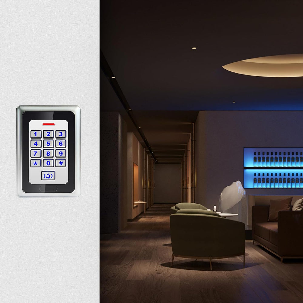 Security Access Control Keypad,RFID Keypad,Door Access Control,Metal Stand-Al...