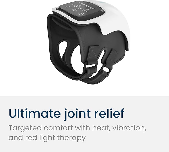 Nobol PhysioFlex Portable Warm Up & Recovery Knee Massager – Cordless Red...