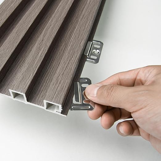 Art3d 8-Pack 96 x 6in. WPC Acoustic Slat Wall Panel