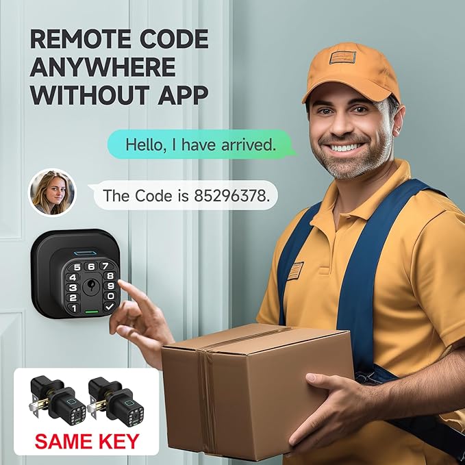 Richelock Fingerprint Door knob, Smart Biometric Door Lock