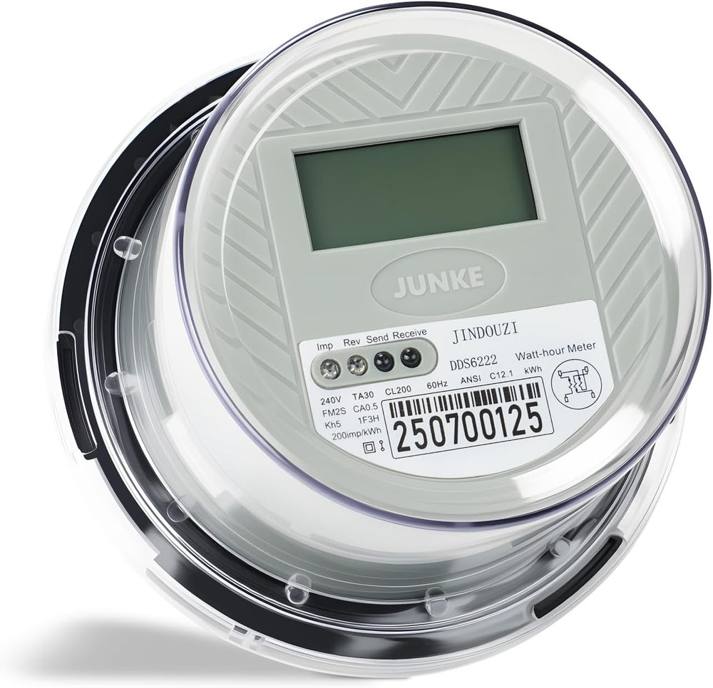 Digital Electric Meter for RV & Home, CL200 KWH Watt Meter for RV Pedesta...