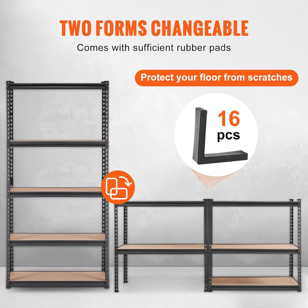 VEVOR Storage Shelves 5-Tier Adjustable 2000 lbs Shelving Unit 36"x18&qu...