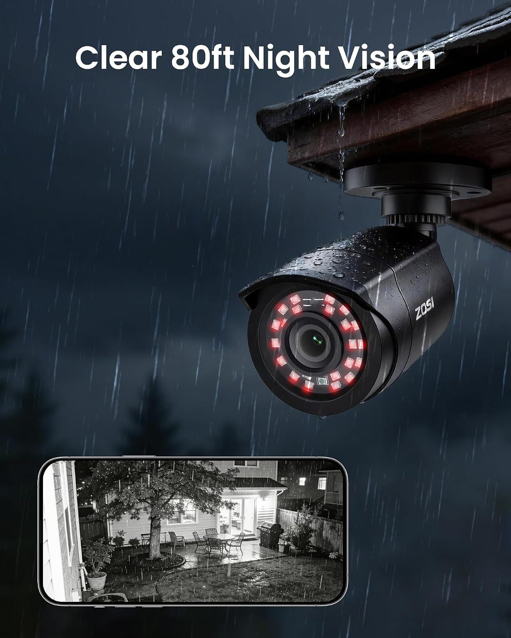 ZOSI 3K Lite Security Camera System with AI Human Vehicle Detection,H.265+ 8C...