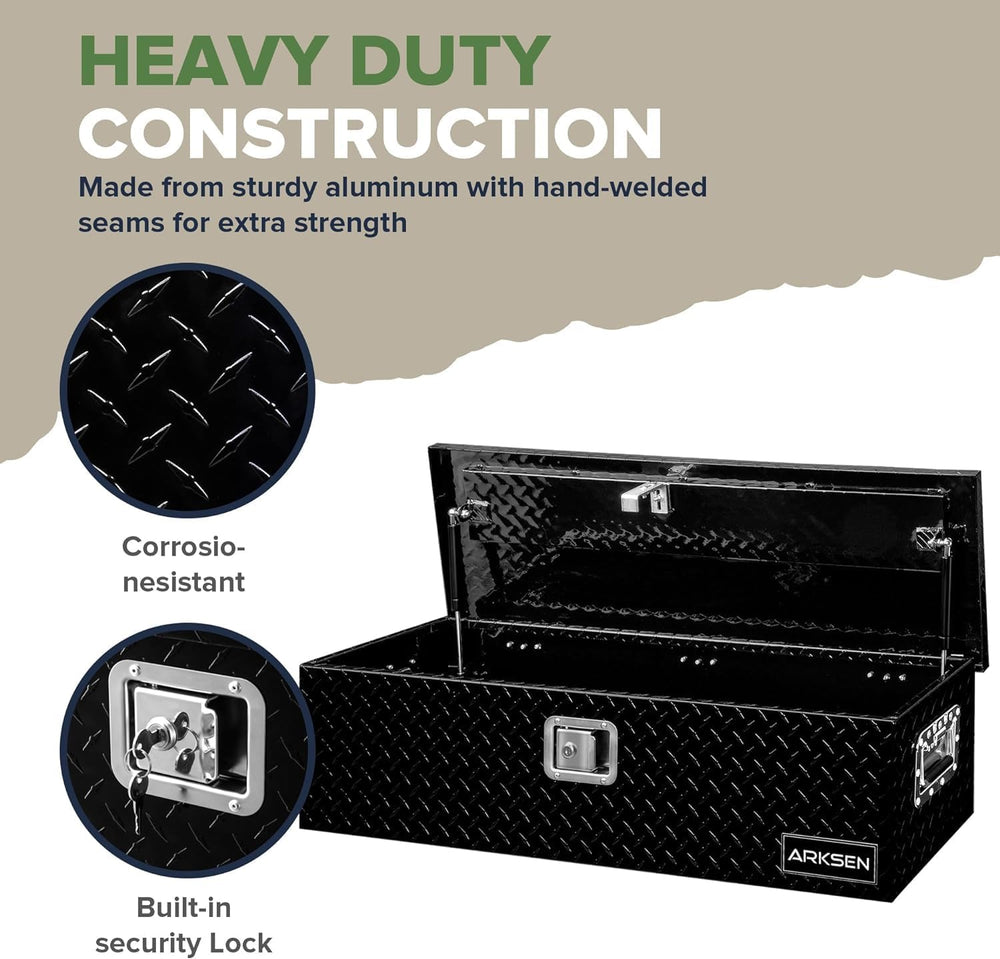 ARKSEN 39" x 13" x 10" Truck Bed Tool Box, Heavy Duty Storage ...