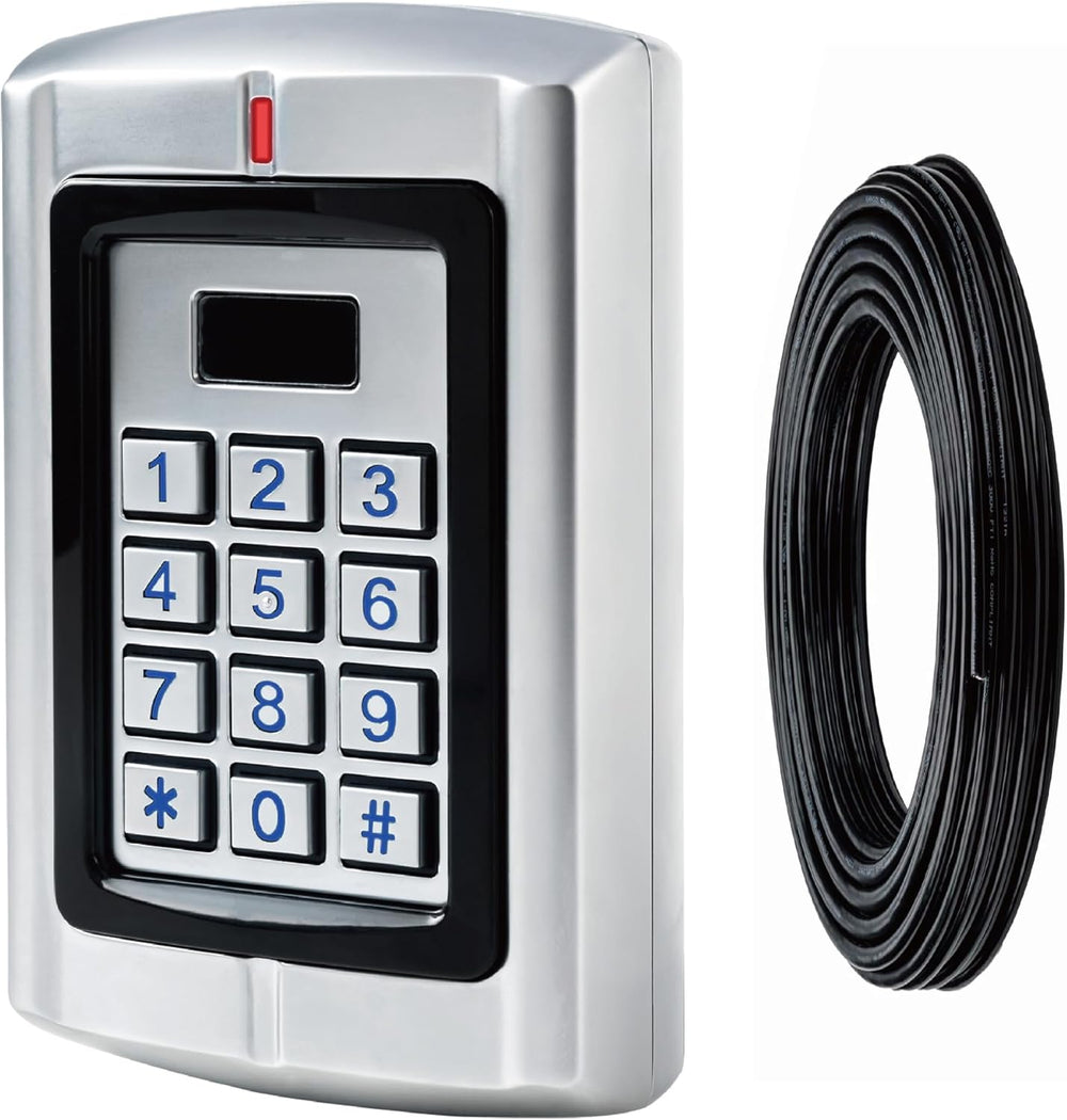Universal Waterproof 12-24V AC/DC Metal Wired Keypad Stand Alone Access Contr...