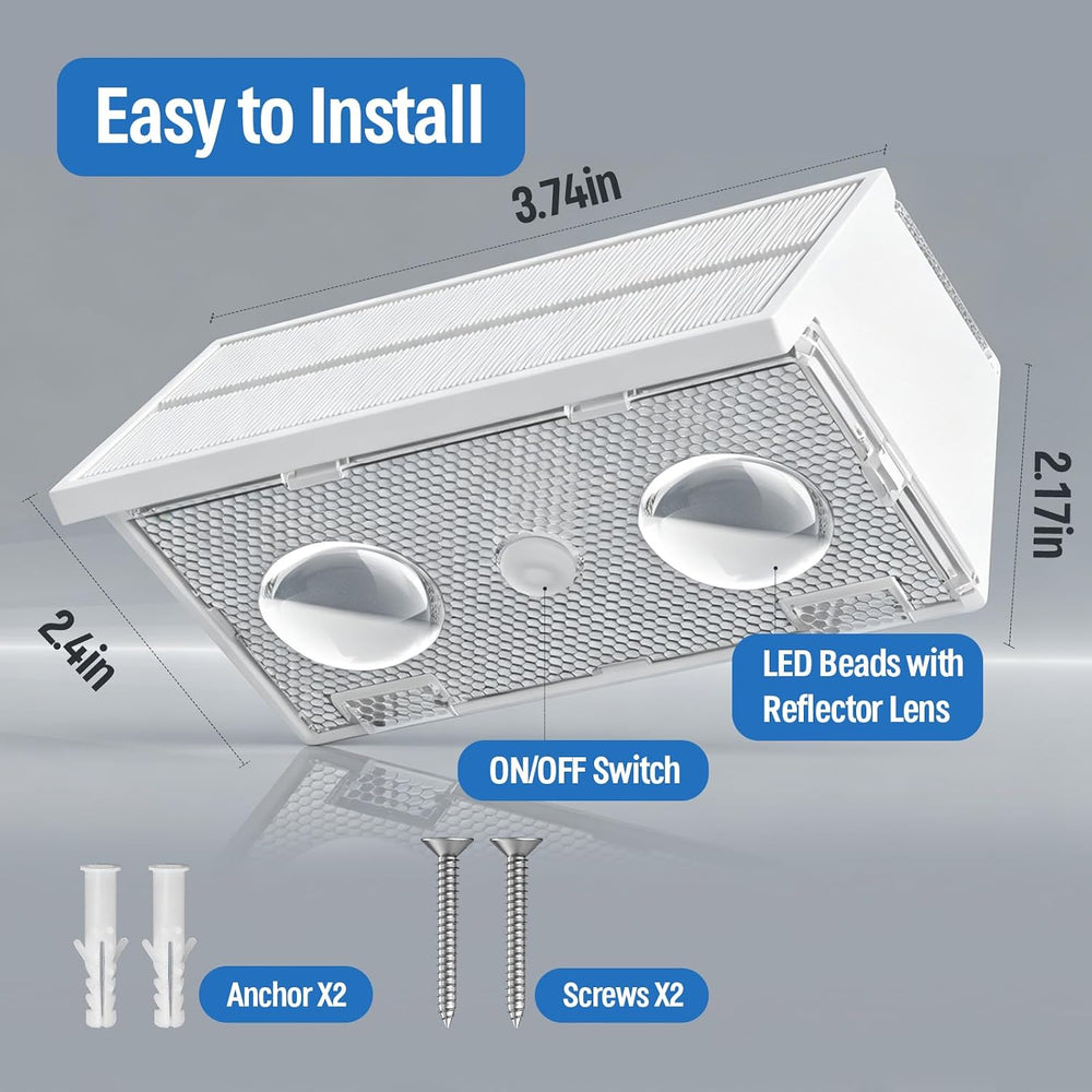 NIORSUN Solar Fence Lights,24 Pack Wall Lights Waterproof,Led Outdoor Lights ...