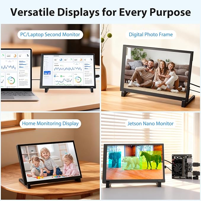 ELECROW 10.1 Inch Touchscreen Monitor, 1280x800 IPS LCD HD Display