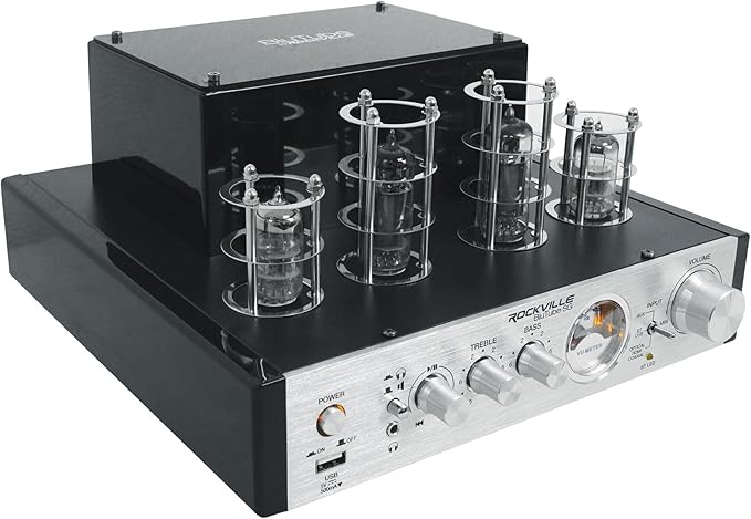 Rockville BluTube SG 70W Home Theater Tube Amplifier Stereo Receiver,