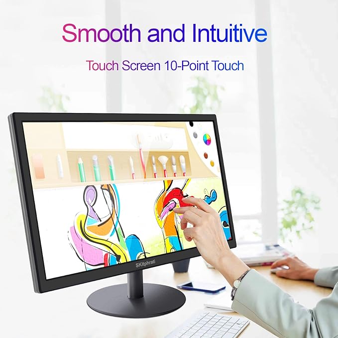 SKitphrati 18.5 Inch Touchscreen Monitor HD 1366x768, VESA Wall Mountable