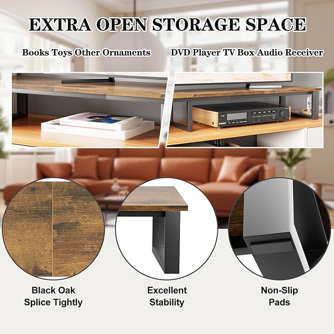 aboxoo 59" Large TV Riser Stand