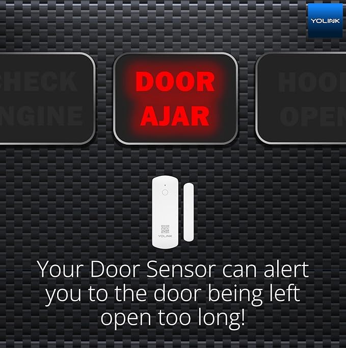 YoLink LoRa Smart Door & Window Sensor 3-Pack: Door Left-Open Reminders