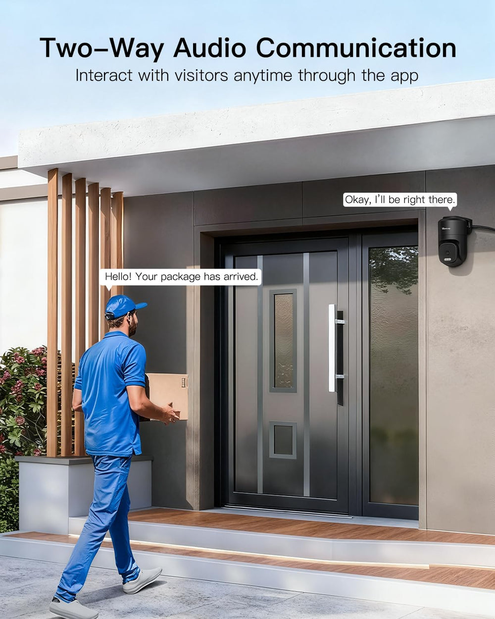 VIMTAG 2.5K Pan/Tilt Wired Outdoor Security Camera for Home, Dual-Band WiFi