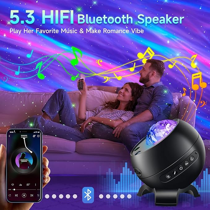 Northern Galaxy Light Projector, 300+Modes & 5 Films Star Projector, 15 W...