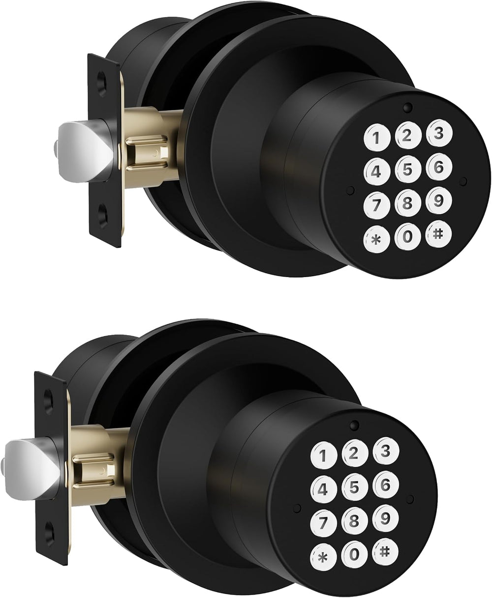 HIDALIFE Door Knob with Keypad, Door Knob with Lock, Keyless Entry Door Lock ...