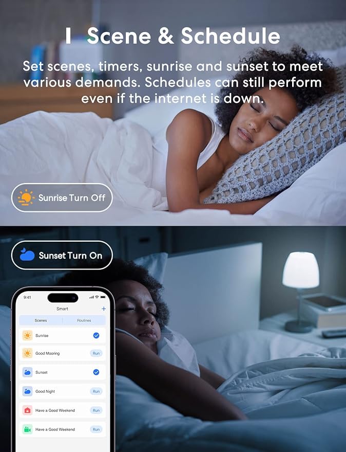 meross Smart RGBWW WiFi LED Bulbs, Apple HomeKit Compatible, 60W Equivalent