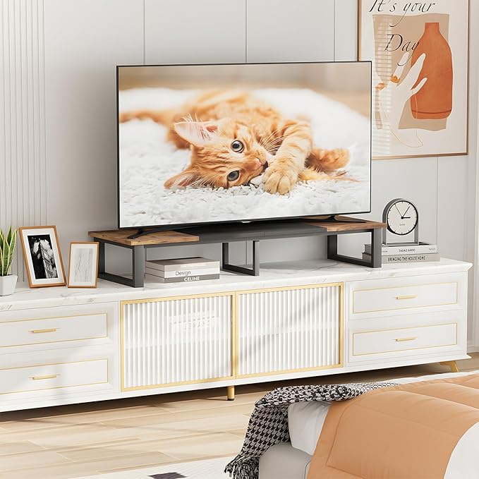 aboxoo 47" TV Riser for 32-60 inch TV, TV Riser Stand Shelf, Tabletop TV...