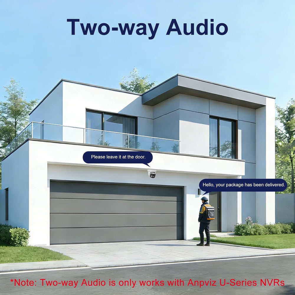 Anpviz 4K 8MP Dual Lens PoE IP Security Camera with 180° Panoramic Angle
