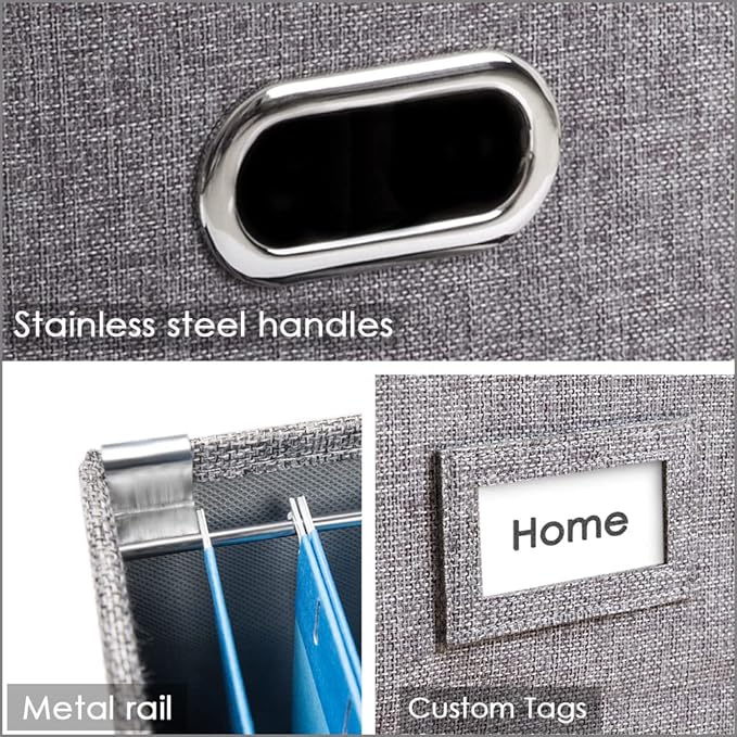 PRANDOM File Organizer Box (Set of 4)