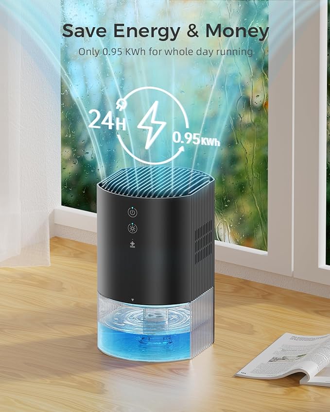 Small Dehumidifiers for Bathroom, Dorm Room, Portable Dehumidifier