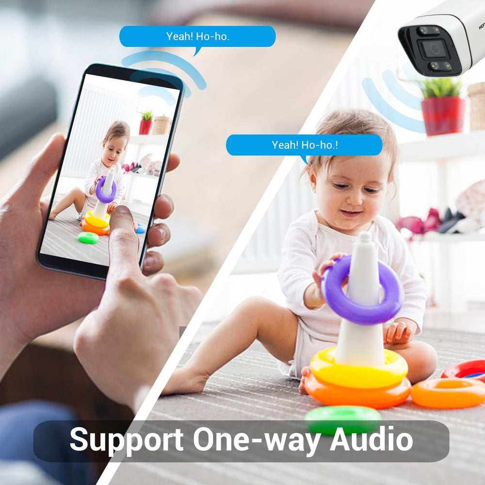 4MP POE IP Camera,Bullet Security Surveillance Wired CCTV Cameras with Human ...
