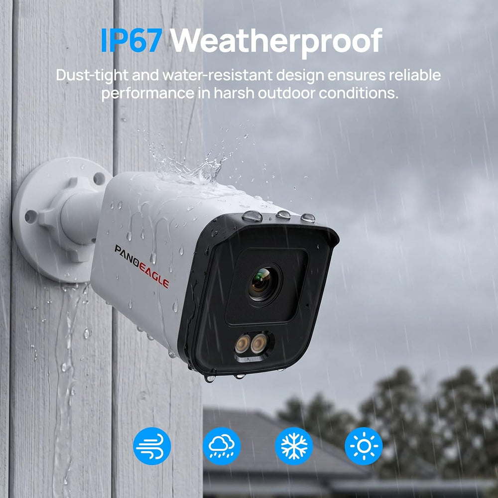 PANOEAGLE 5MP Full Color PoE IP Camera Outdoor with Smart Dual Light