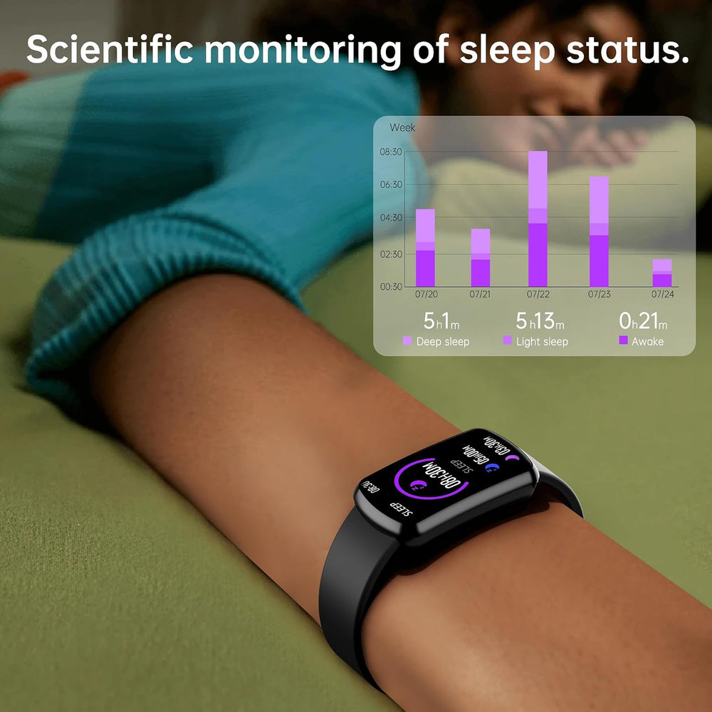 Health Fitness Tracker with 24/7 Heart Rate, Smart Watch with Blood Pressure ...