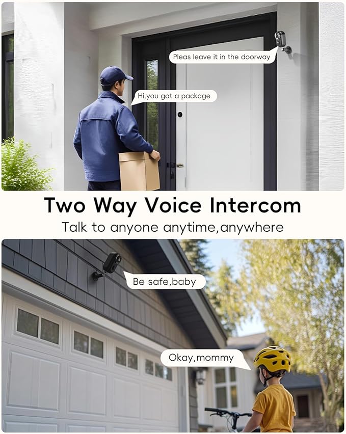 ZUMIMALL 2K Security Cameras Wireless Outdoor, Magnetic Mount, 130° View