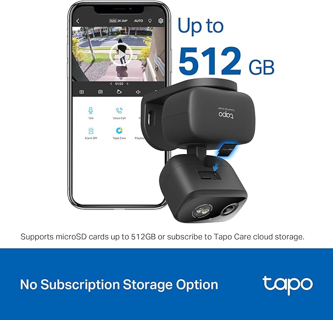 Tapo 2K Indoor/Outdoor Pan/Tilt Wired Security Camera