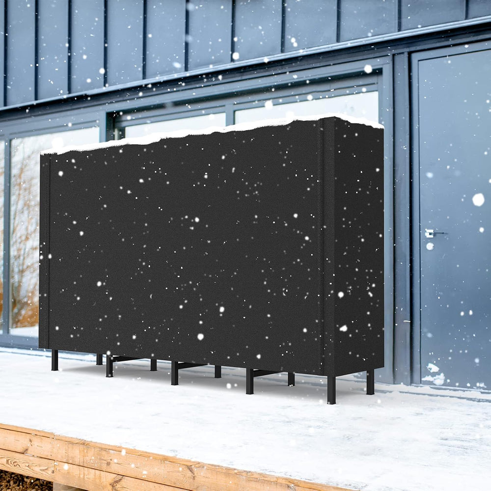 CADUKE Firewood Rack Outdoor with Cover 5.3ft Firewood Log Rack for Fireplace...