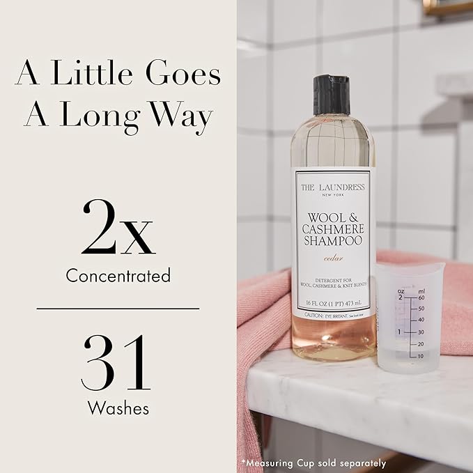 The Laundress Wool & Cashmere Shampoo, Double Concentrated, Cedar Scent (...