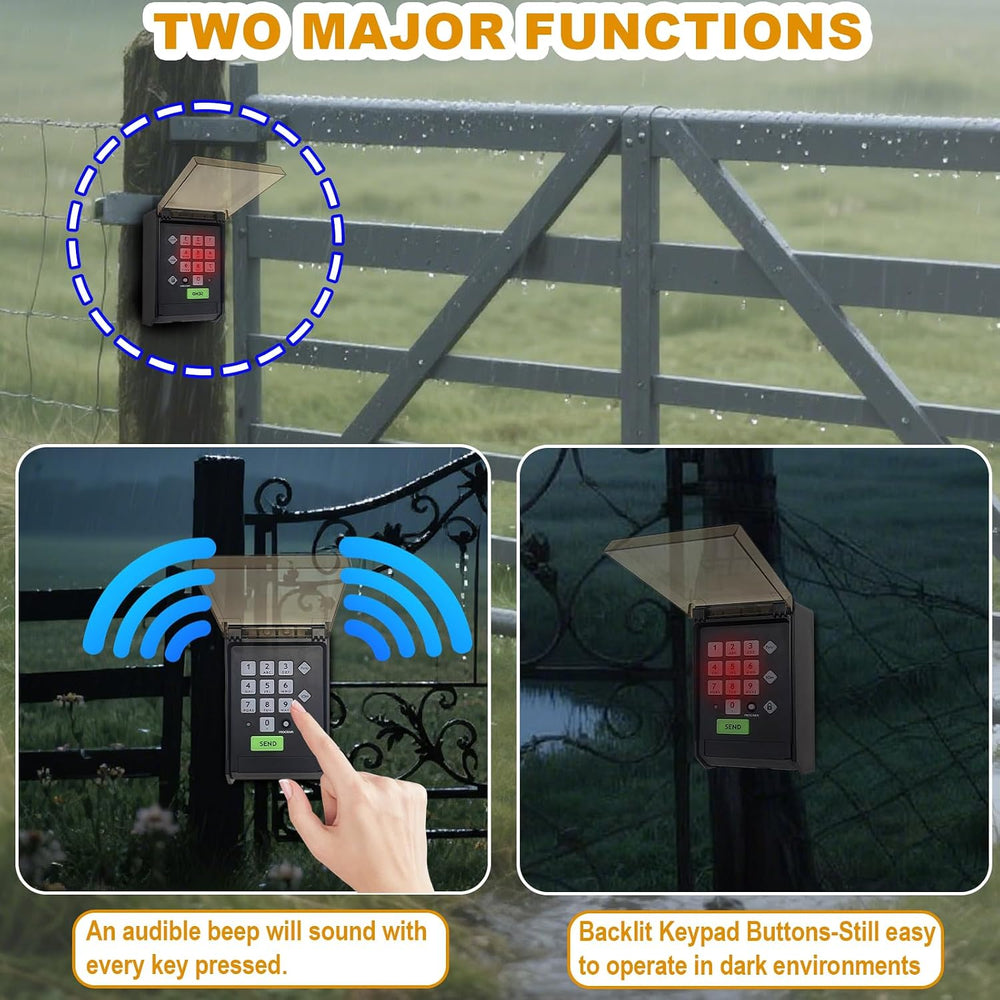 Ghost Premium Wireless Keypad Automatic Gate Opener AXWK Waterproof Cover